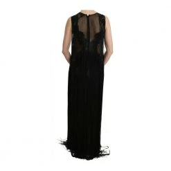 John Richmond Silk Beaded Sequined Sheer Dress Black -Tilbud miinto Butikk unnamed file 2200