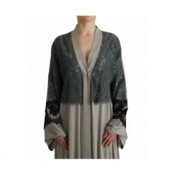 Dolce & Gabbana Floral Applique Lace Kaftan Dress Gray -Tilbud miinto Butikk unnamed file 2210