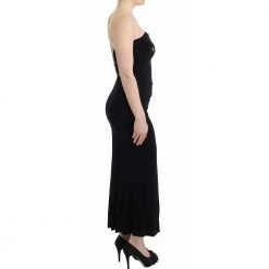 Roberto Cavalli Strapless Maxi Dress Black