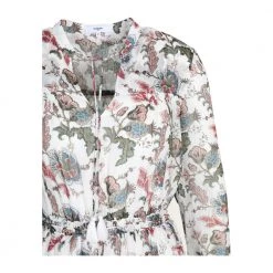 Suncoo Dress Coco With Print And Lurex Threads White