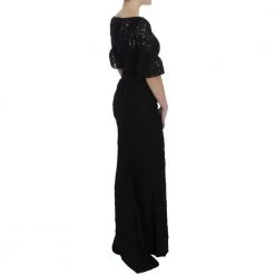 Dolce & Gabbana Floral Lace Long Bodycon Maxi Dress Black -Tilbud miinto Butikk unnamed file 2286