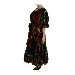 Dolce & Gabbana Floral Roses Pleated Maxi Black 9 Dolce & Gabbana Floral Roses Pleated Maxi Black -Tilbud miinto Butikk unnamed file 2308