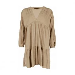 Made In Italia Cord Lined Dress Beige