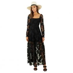 Sort Hale Bob Saige Long Dress Kjole Black