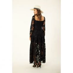 Sort Hale Bob Saige Long Dress Kjole Black -Tilbud miinto Butikk unnamed file 241