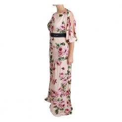 Dolce & Gabbana Roses Butterfly DG Logo Slit Dress Pink -Tilbud miinto Butikk unnamed file 2420