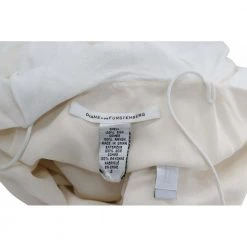 Diane Von Furstenberg Tiered Loungewear Maxi Dress Beige