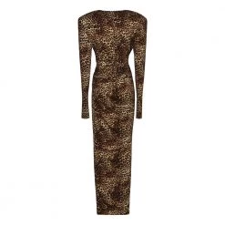 Alexandre Vauthier Maxi Dresses Brown