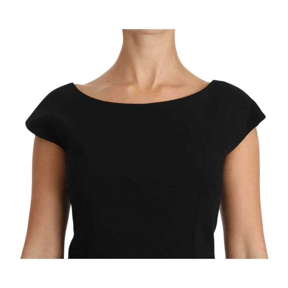 Dolce & Gabbana Stretch Fit Flare Gown Maxi Black 1 Dolce & Gabbana Stretch Fit Flare Gown Maxi Black