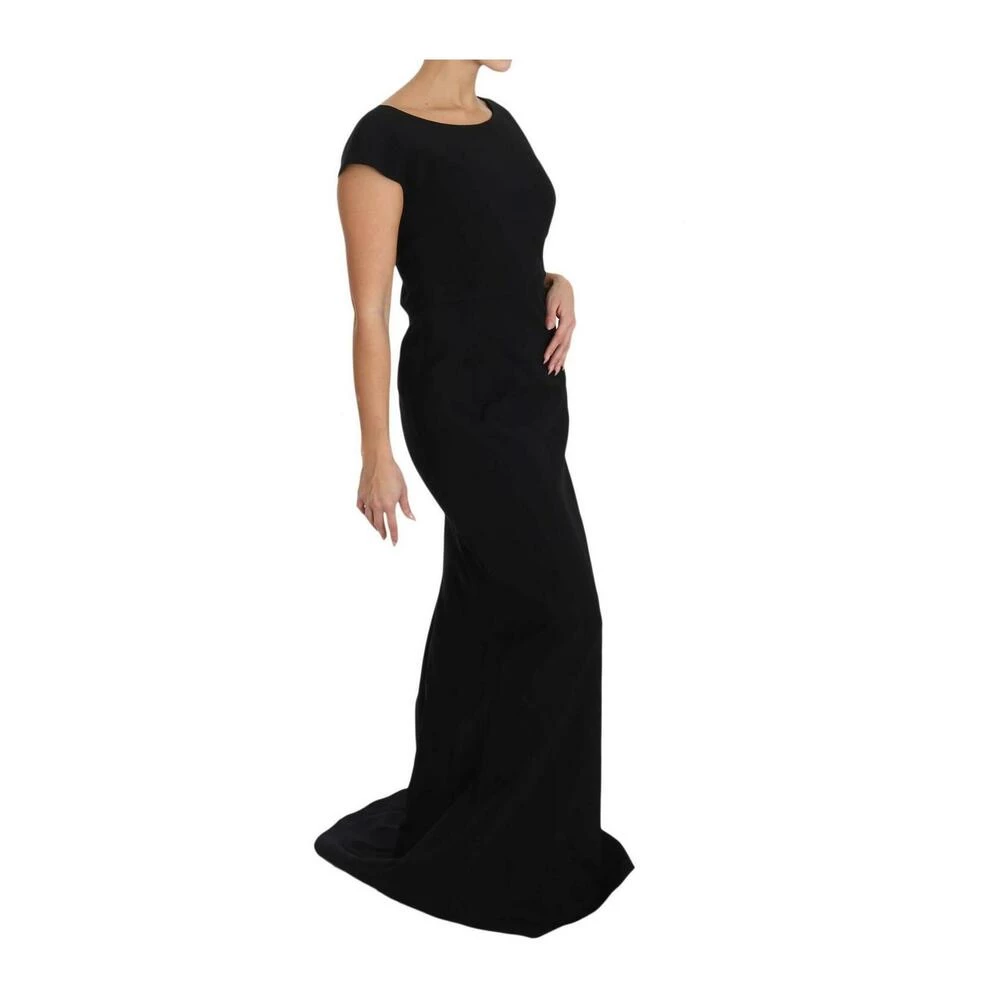 Dolce & Gabbana Stretch Fit Flare Gown Maxi Black 6 Dolce & Gabbana Stretch Fit Flare Gown Maxi Black - Bilde 6