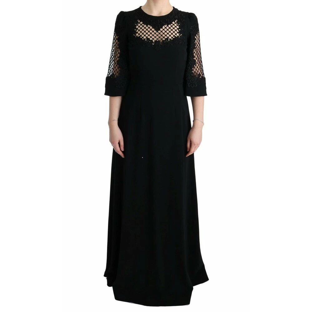 Dolce & Gabbana Long Maxi Dress Black 3 Dolce & Gabbana Long Maxi Dress Black - Bilde 3