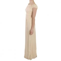 Dolce & Gabbana Column Cap Sleeve Dress Beige -Tilbud miinto Butikk unnamed file 2590