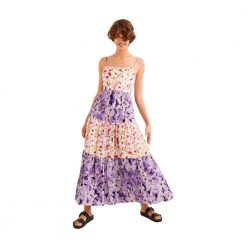 Desigual Dress Floral Purple