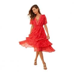 Hale Bob Elsie Dress Red -Tilbud miinto Butikk unnamed file 260