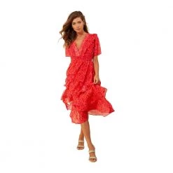Hale Bob Elsie Dress Red -Tilbud miinto Butikk unnamed file 261