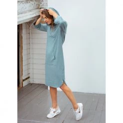 Sea Pine Close To My Heart Babe Hood Dress Klær Blue