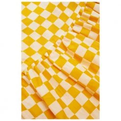 Ottod'Ame Maxikleid With Chessboard Pattern Yellow