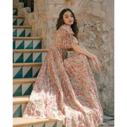 BY TIMO Twisted Maxi Dress Pink