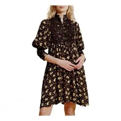 BY TIMO No Color Bytimo Jacquard High Neck Dress – Night Garden Dame Black -Tilbud miinto Butikk unnamed file 2746