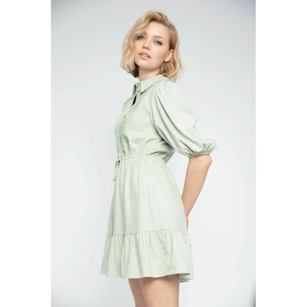 Camilla Pihl Sorrento Linen Dress Green 5 Camilla Pihl Sorrento Linen Dress Green - Bilde 5