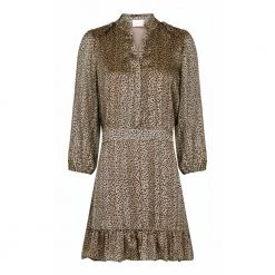 Neo Noir Hailey Leo Dress Brown