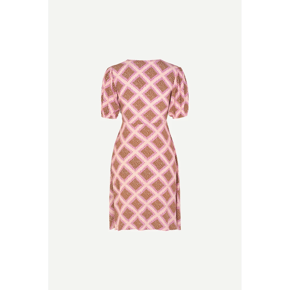 Samsøe Samsøe Mønstret Petunia Short Dress Pink 2 Samsøe Samsøe Mønstret Petunia Short Dress Pink - Bilde 2