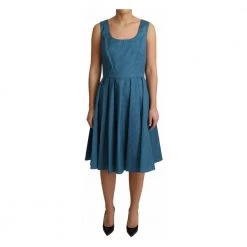 Dolce & Gabbana A-Line Dress Blue
