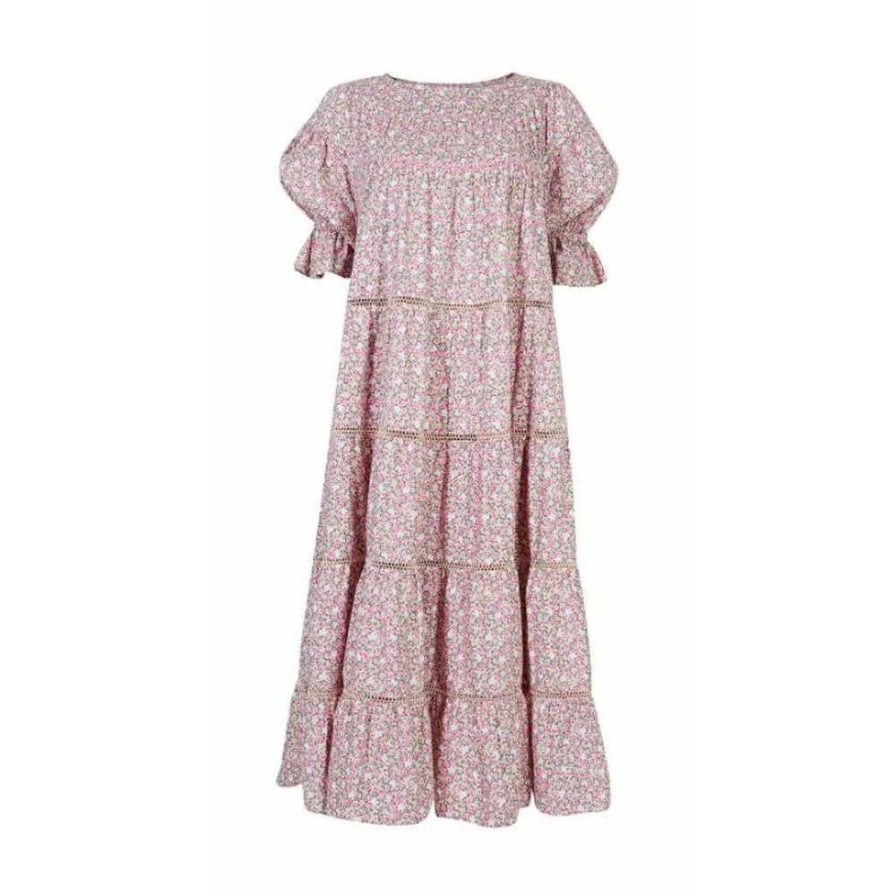 Line Of Oslo Blomstret Summer Bird Dress Pink 1 Line Of Oslo Blomstret Summer Bird Dress Pink