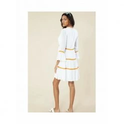 Hale Bob Celete Embroidery Dress Orange