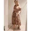 Ulla Johnson Zeenat Silk Dress Brown