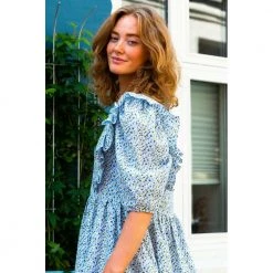 Blå Noella Jace Dress Cotton Kjoler Blue