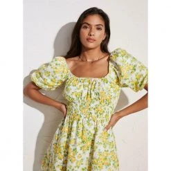 Faithfull The Brand Axel Mini Dress Green