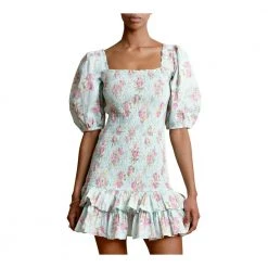 BY TIMO Camelia Poplin Smocking Dress Blue