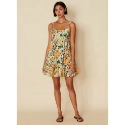 Faithfull The Brand Octavia Mini Dress Orange