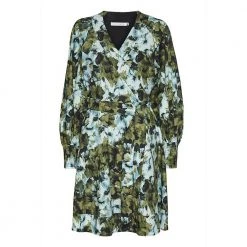 Gestuz Blishagz Wrap Dress 10906275 Green