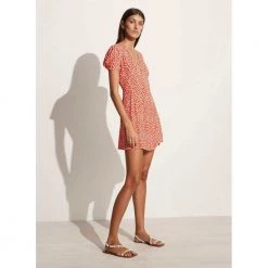 Faithfull The Brand Louella Mini Wrap Dress Red 8 Faithfull The Brand Louella Mini Wrap Dress Red -Tilbud miinto Butikk unnamed file 3077