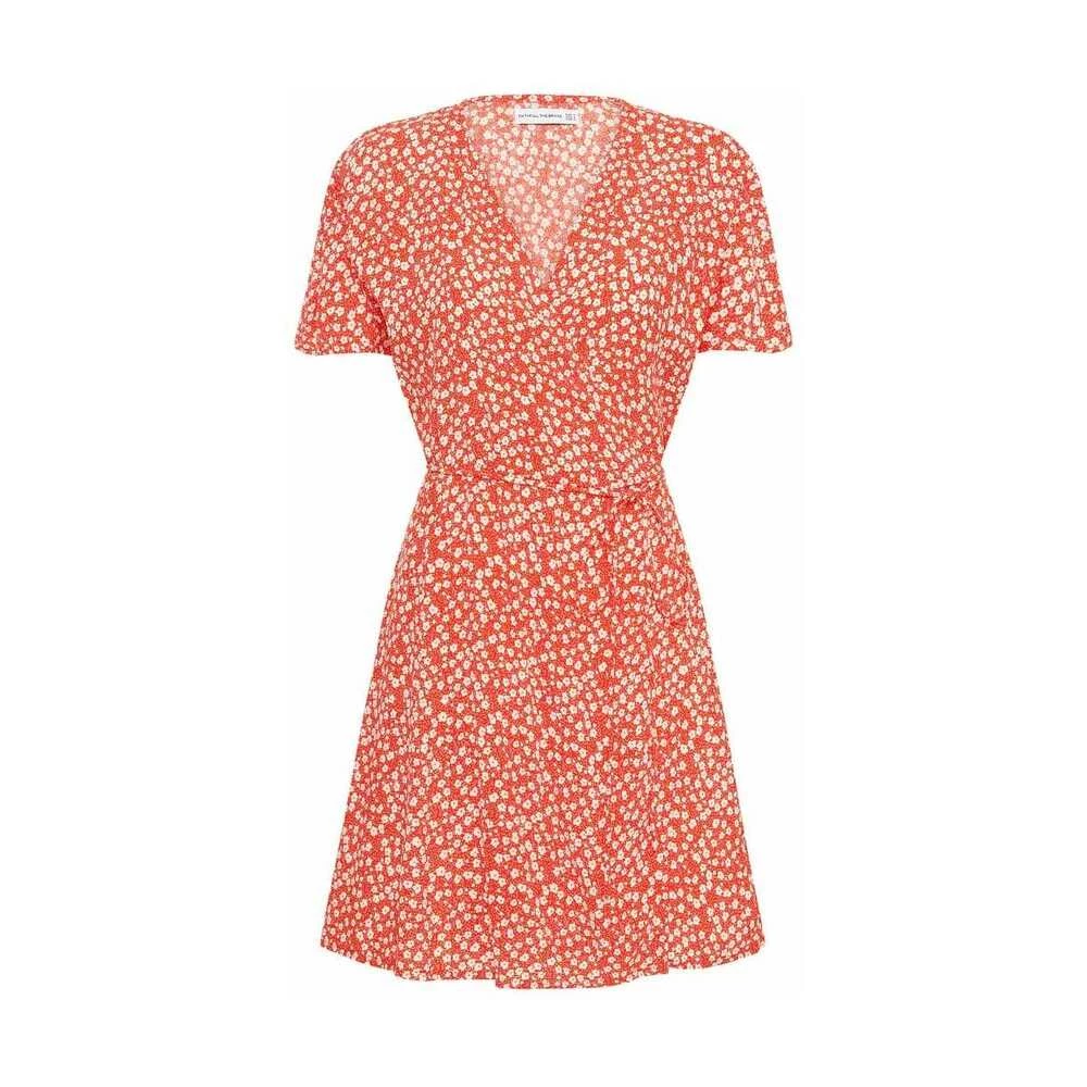 Faithfull The Brand Louella Mini Wrap Dress Red 4 Faithfull The Brand Louella Mini Wrap Dress Red - Bilde 4