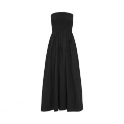 Faithfull The Brand Madella Midi Dress Black