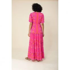Hale Bob Long Dress Pink