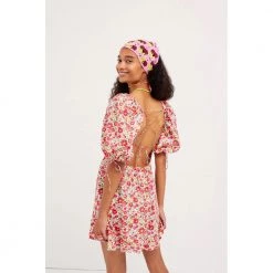 Rød For Love & Lemons Auden Puff Sleeve Mini Dress Kjoler Red -Tilbud miinto Butikk unnamed file 3132