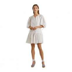 By Malina Hvit Allegra Dress Kjoler White -Tilbud miinto Butikk unnamed file 3154