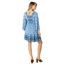 Hale Bob Embrodery Kjole Blue