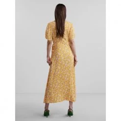 Y.A.S Yasdomilla Long Wrap Dress Yellow