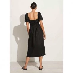 Faithfull The Brand Terina Midi Dress Black -Tilbud miinto Butikk unnamed file 3215