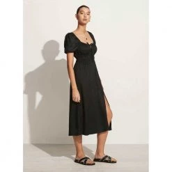 Faithfull The Brand Terina Midi Dress Black -Tilbud miinto Butikk unnamed file 3217