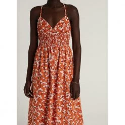 Faithfull The Brand Lalika Midi Dress Red -Tilbud miinto Butikk unnamed file 3245