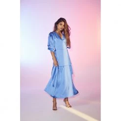 Co'Couture Blå Co`Couture Mira Wrap Dress Kjole Blue