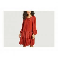 See By Chloé Dress With Ruffled Sleeves Red -Tilbud miinto Butikk unnamed file 3303