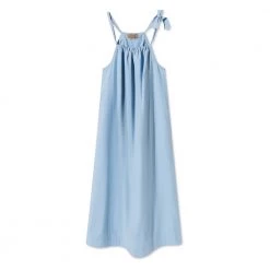 Rue De Tokyo Twill Dress Blue