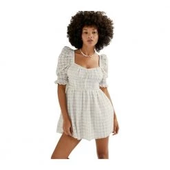 For Love & Lemons Libby Mini Dress White